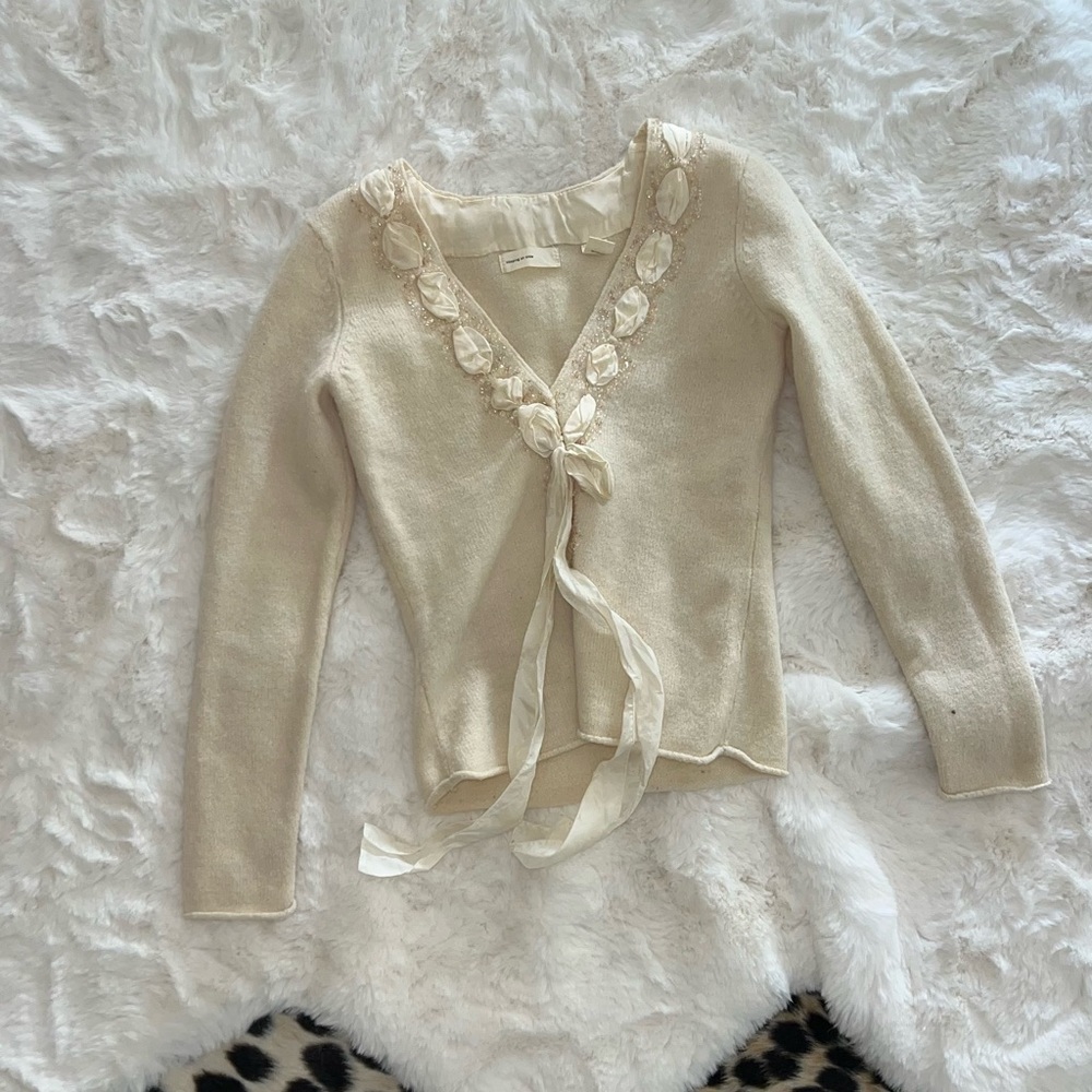 Sleeping on Snow (purchased at Anthropologie) off white cardigan